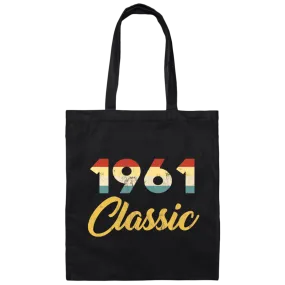 1961 Birthday Gift, Retro 1961 Birthday, Love 1961, Classic 1961 Canvas Tote Bag