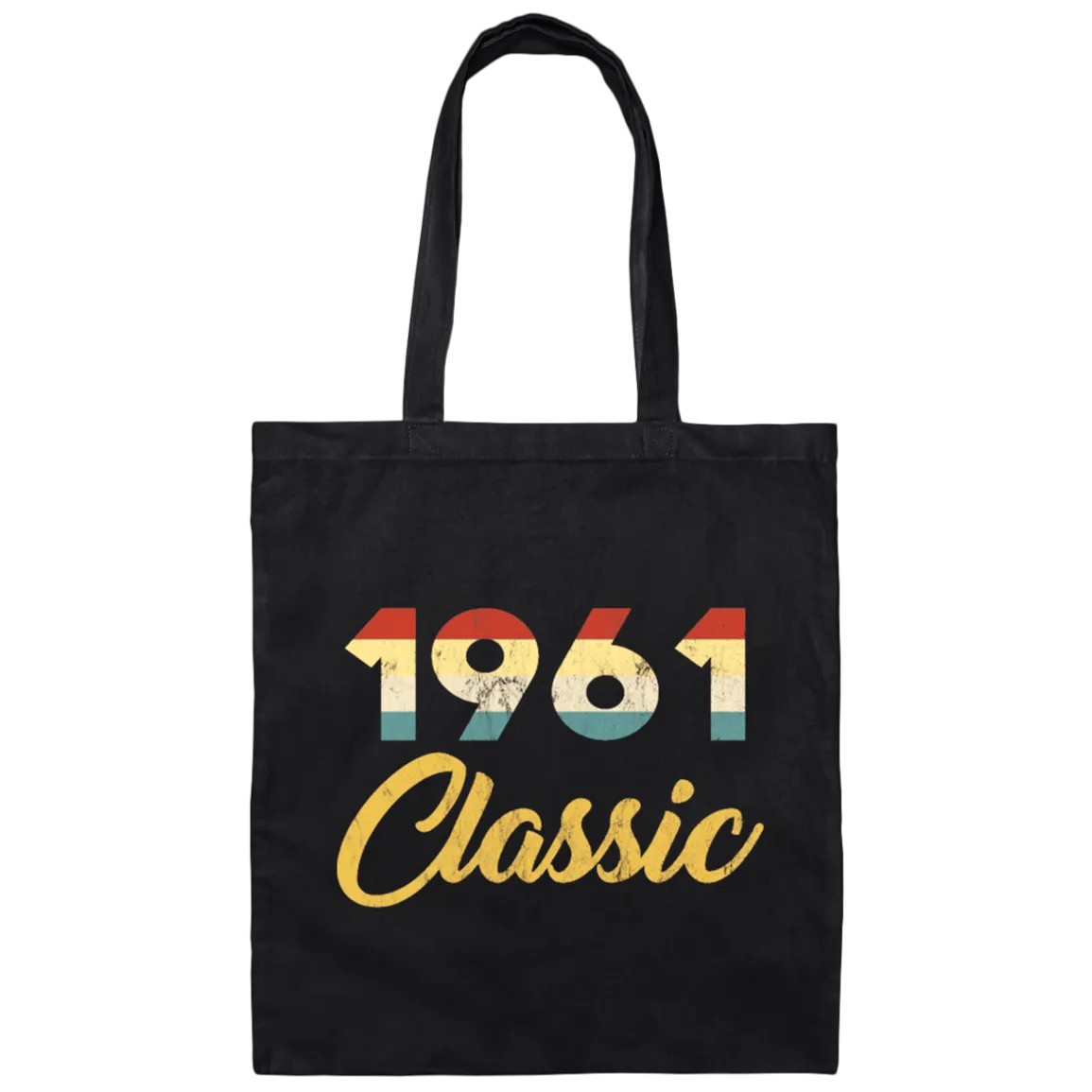 1961 Birthday Gift, Retro 1961 Birthday, Love 1961, Classic 1961 Canvas Tote Bag