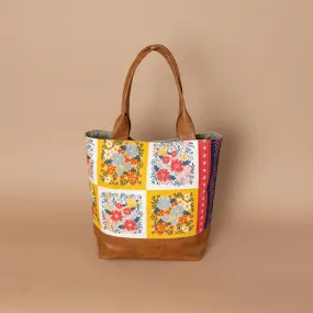 Abbey Tote Opulent Swell with Faux Trim
