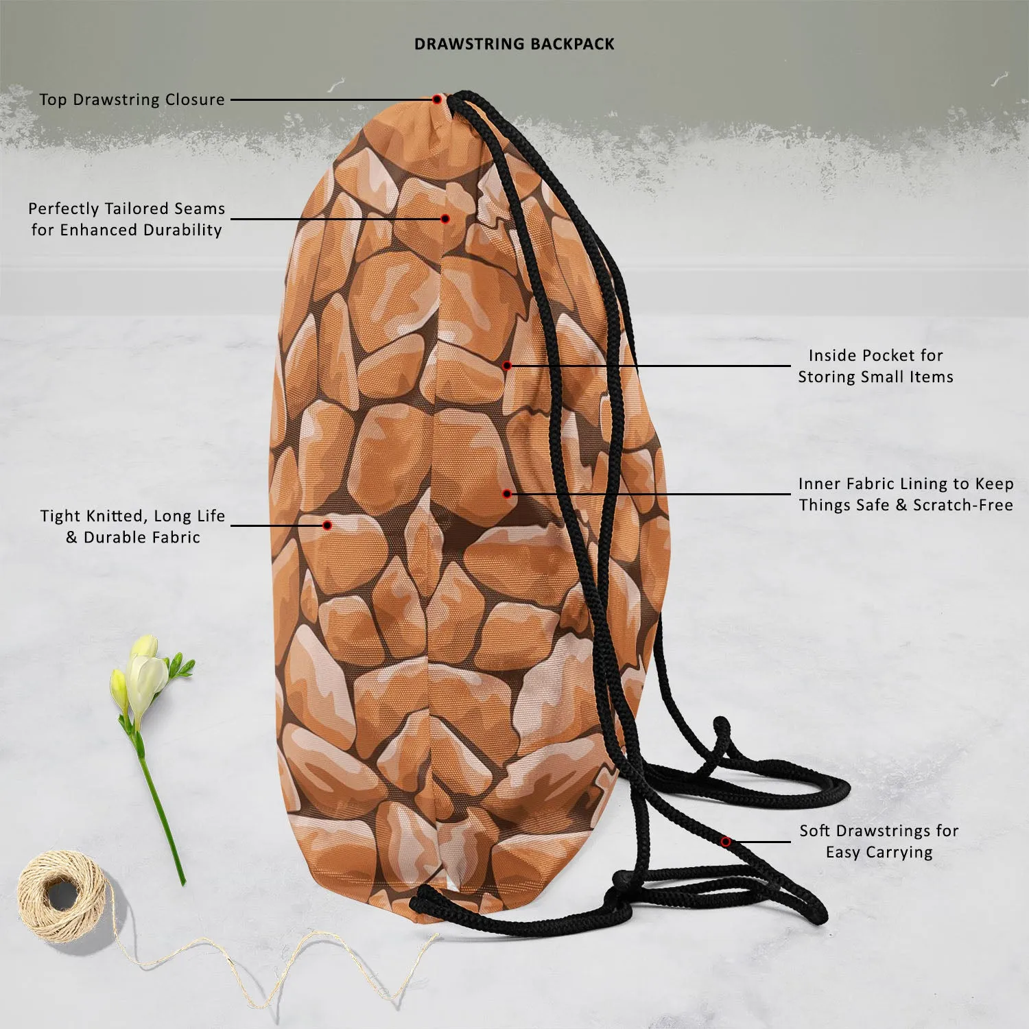 Abstract Décor Backpack for Students | College & Travel Bag