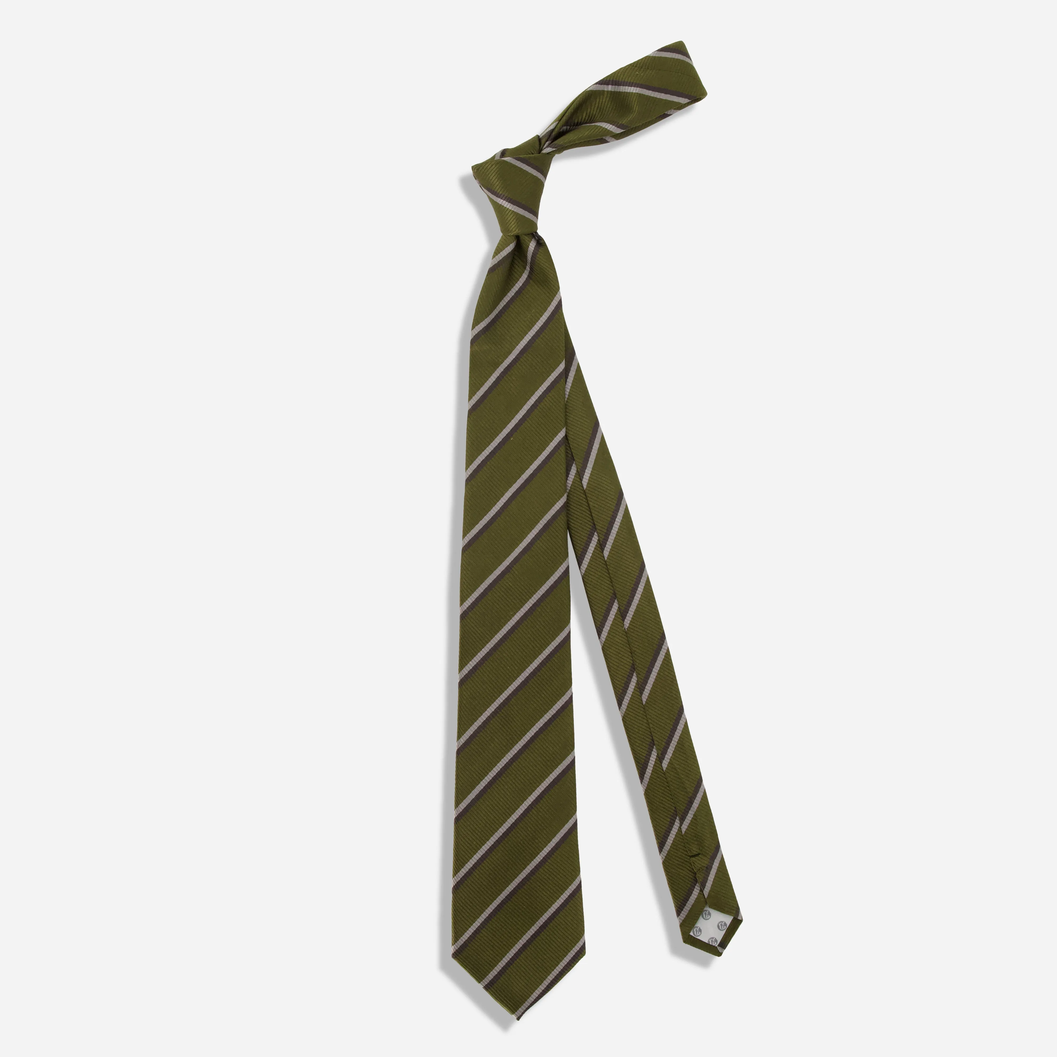 Ainsley Repp Stripe Olive Tie