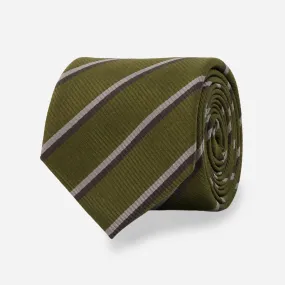 Ainsley Repp Stripe Olive Tie
