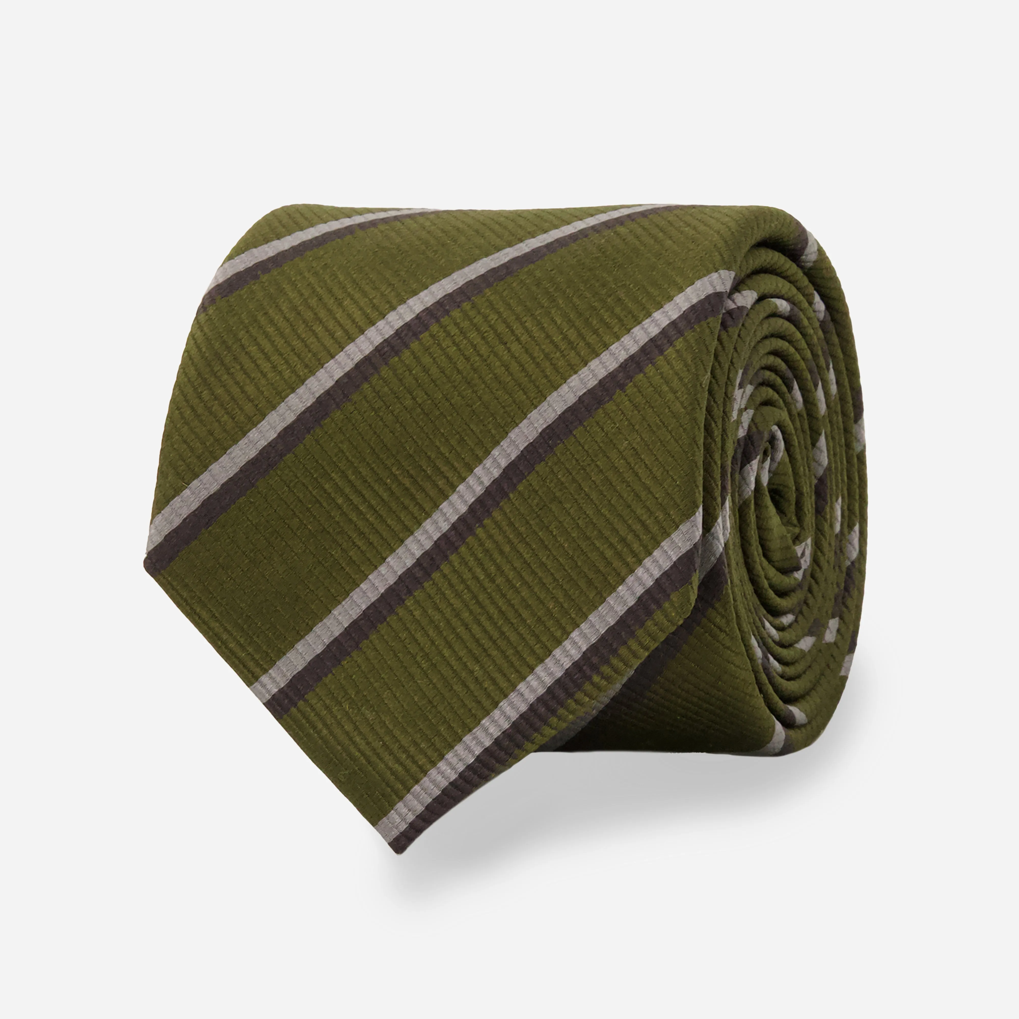 Ainsley Repp Stripe Olive Tie