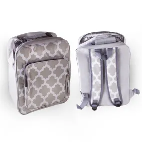 Alfresco Moroccan Grey Backpack Cooler Bag 17L