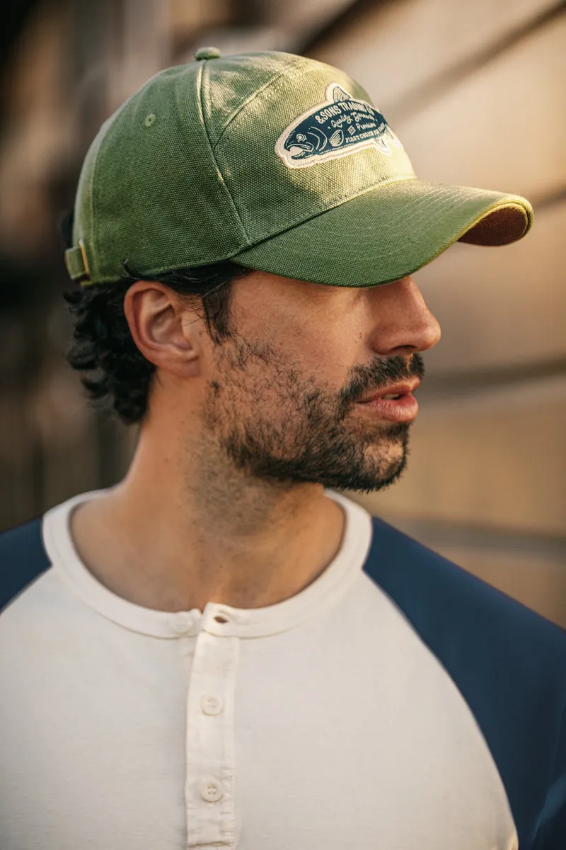 &SONS Gone Fishing Cap Army Green