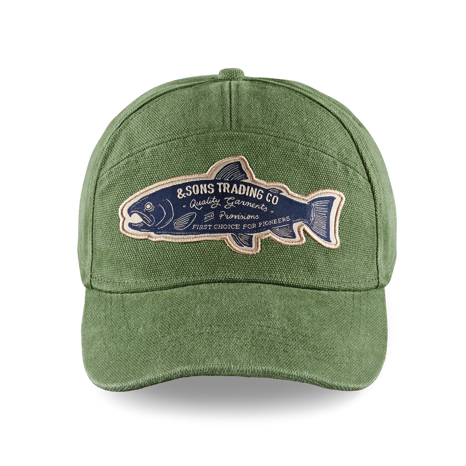 &SONS Gone Fishing Cap Army Green