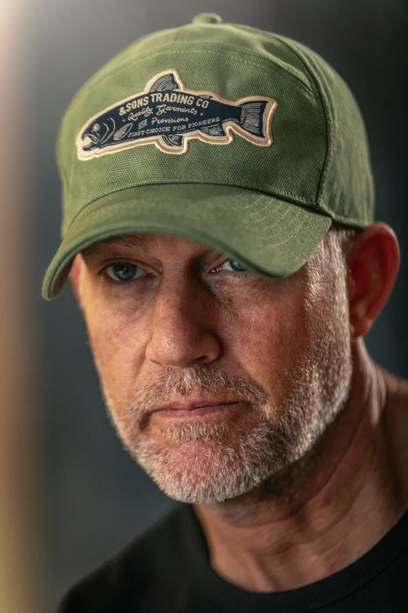 &SONS Gone Fishing Cap Army Green
