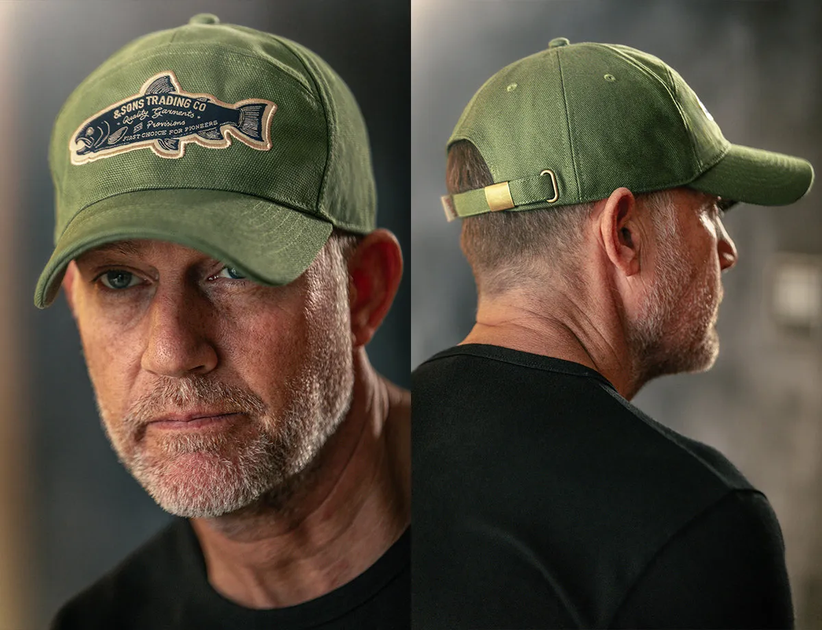 &SONS Gone Fishing Cap Army Green