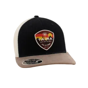 Ariat M&F Denim White Mesh Sunset Desert Patch Cap