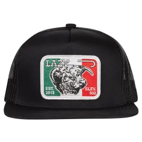 Black & Black 4" Mexico Bull Patch Cap