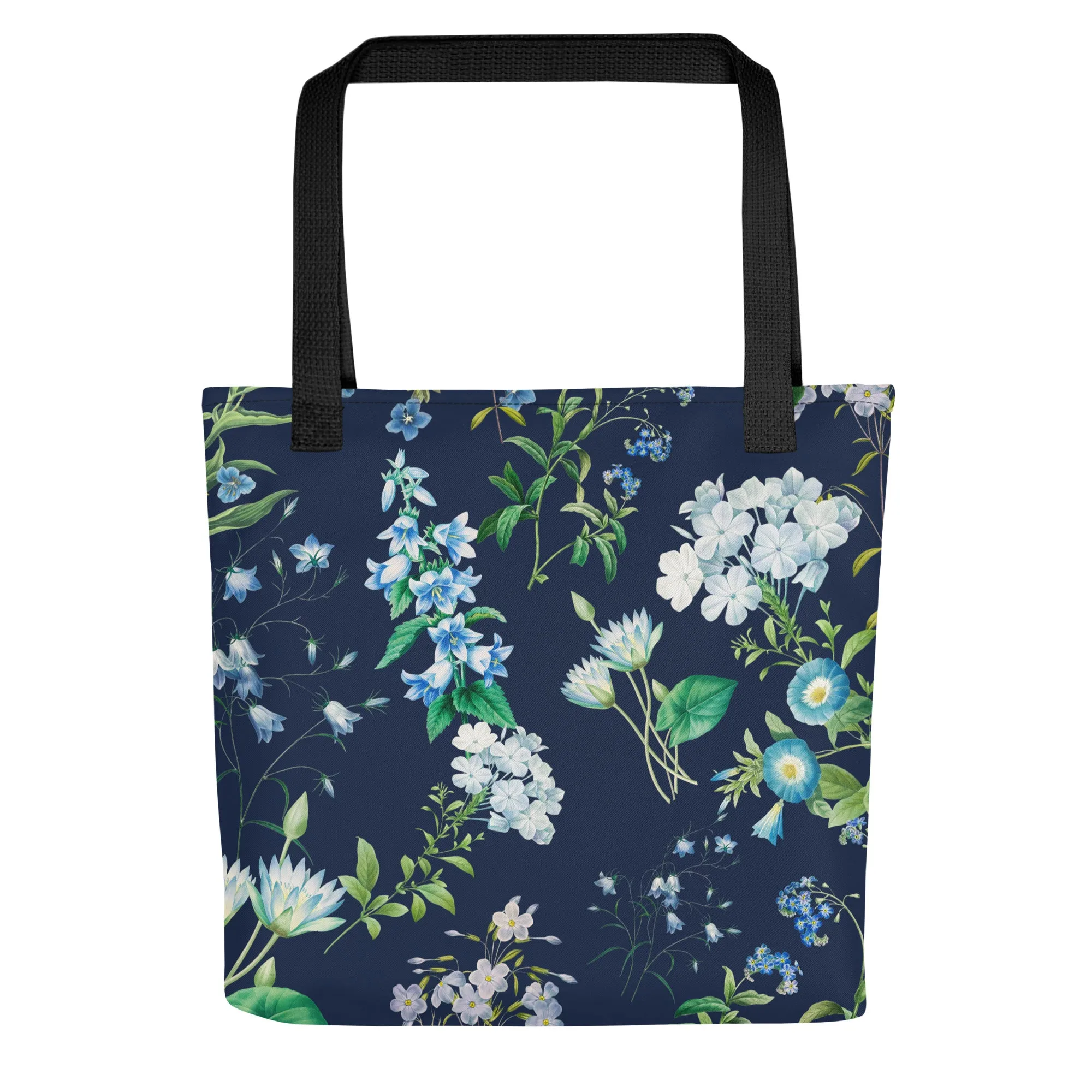 Blue flowers tote bag