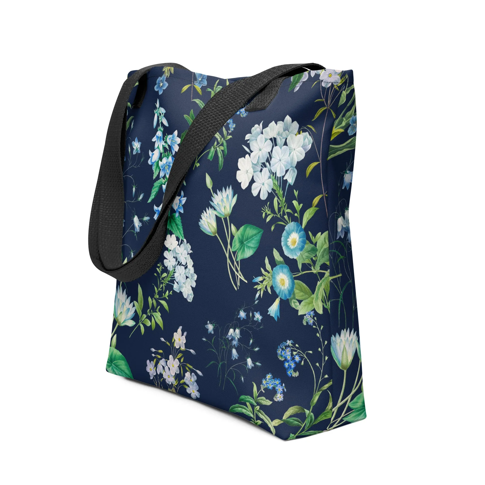 Blue flowers tote bag