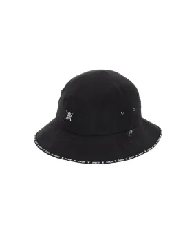 Brim Logo Point Nylon Bucket Hat _ BK