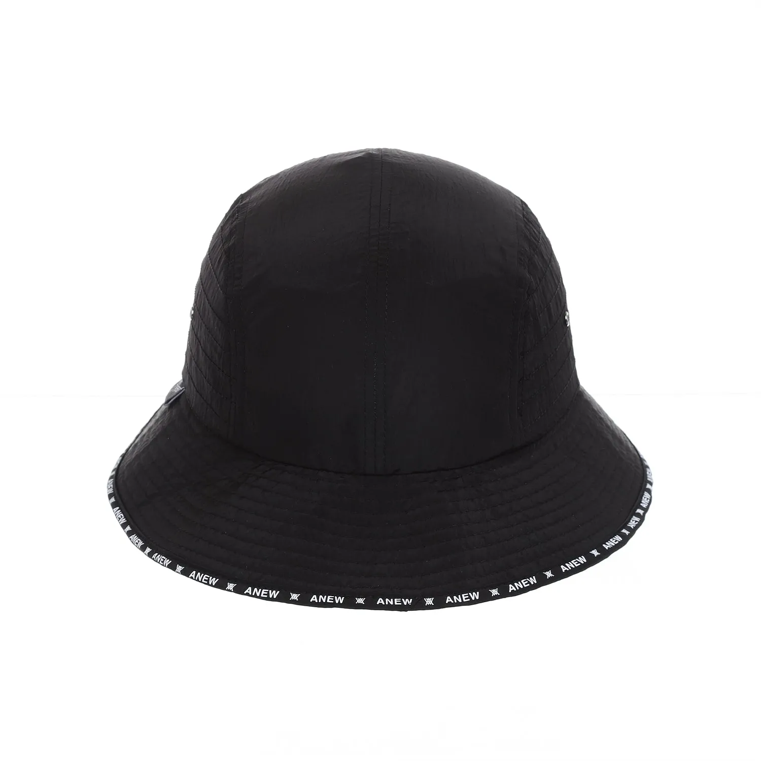 Brim Logo Point Nylon Bucket Hat _ BK