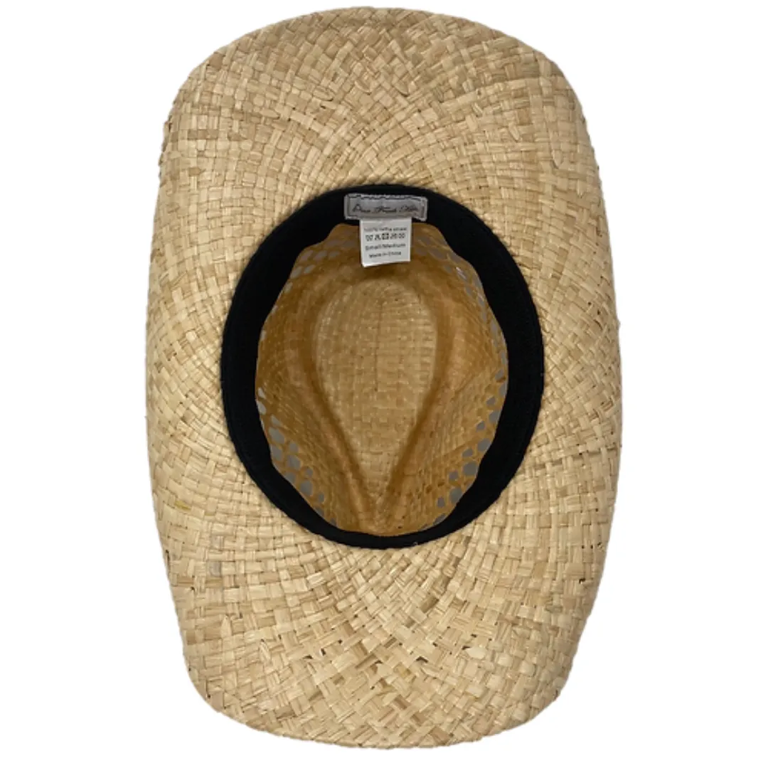 Buckaroo Straw Hat With Leather Band