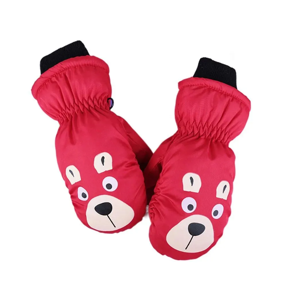 Cartoon Animal Design Children Thick Warm Ski Mitten