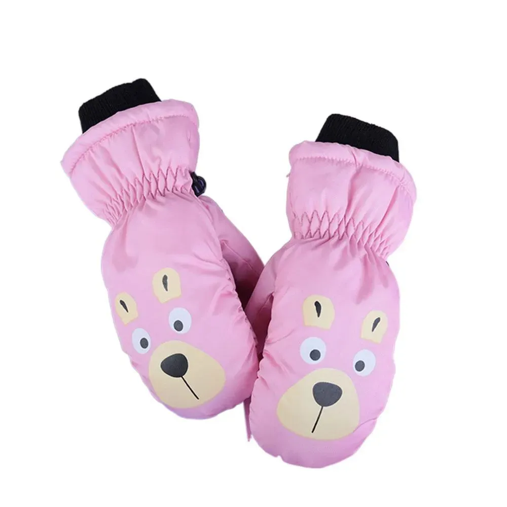 Cartoon Animal Design Children Thick Warm Ski Mitten