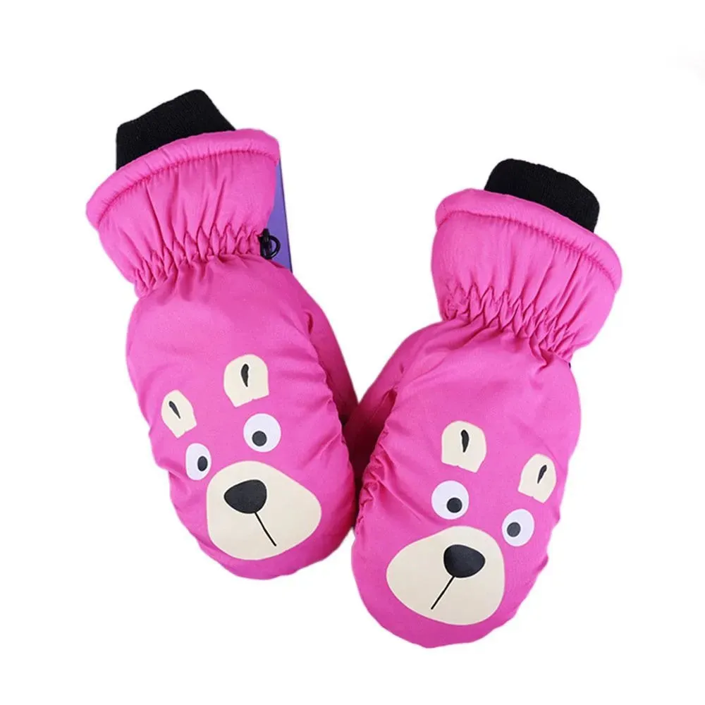 Cartoon Animal Design Children Thick Warm Ski Mitten