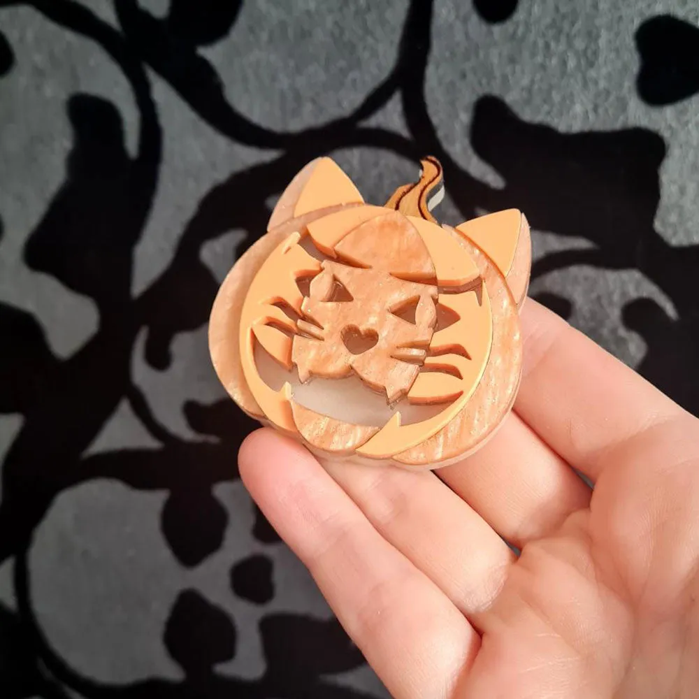 Cat O Lantern Necklace by Cherryloco Jewellery