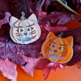 Cat O Lantern Necklace by Cherryloco Jewellery