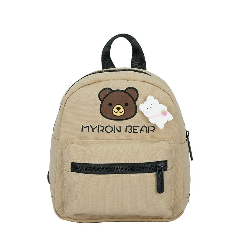 Christmas Gift New Japanese Style Small Backpack Cute Mini Bag Candy Color Canvas Fabric Mobile Phone Bag Suitable For Teenagers Girls Children