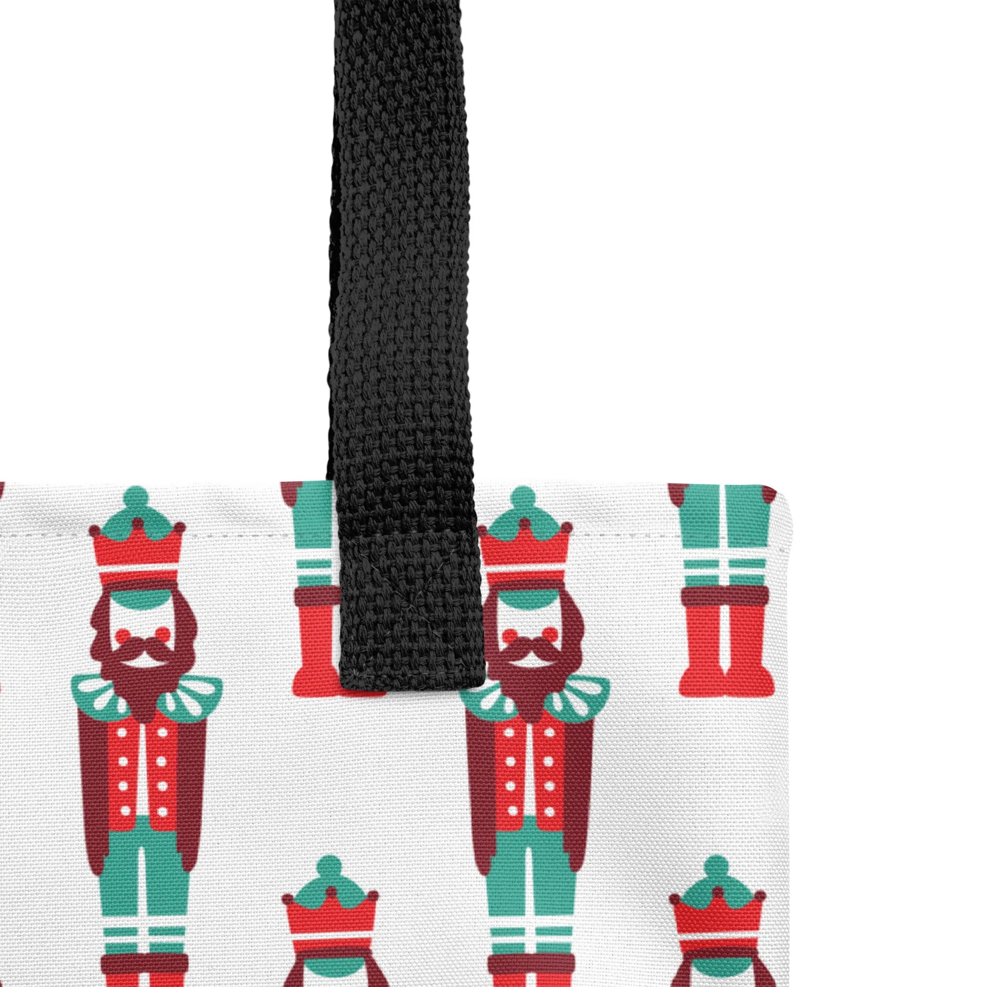 Christmas Tote Bag - Nutcracker (Glamourange Festive Pattern Christmas Tote Bags)