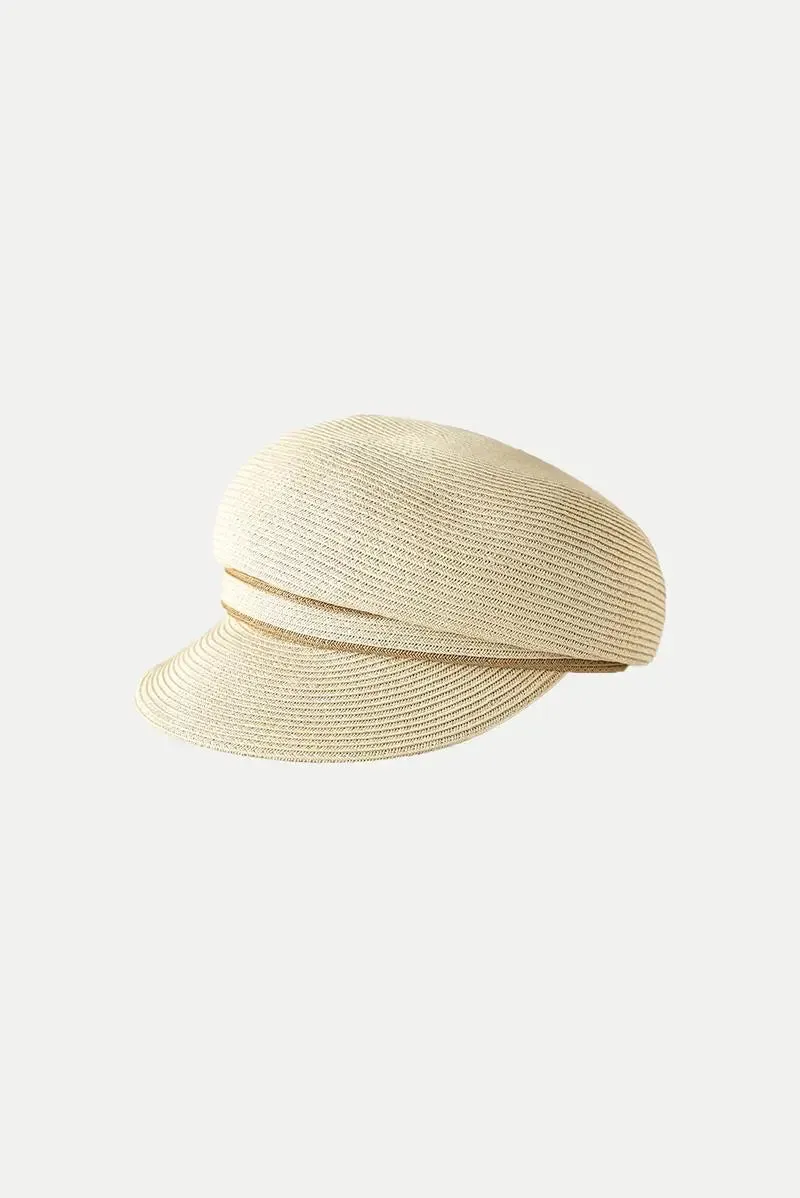 Classic Straw Newsboy Cap
