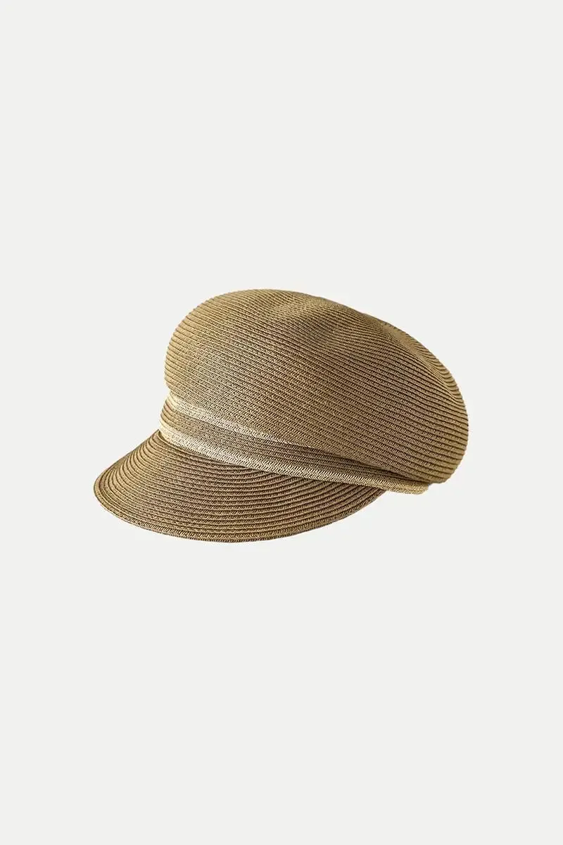 Classic Straw Newsboy Cap