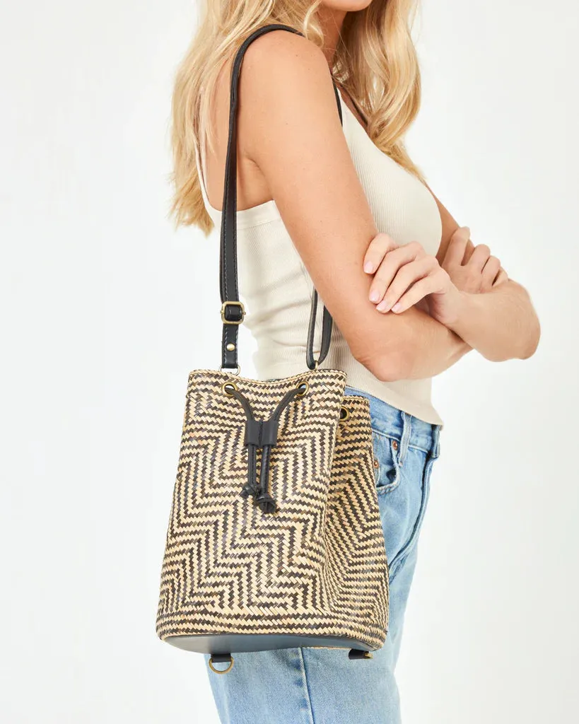 Clo Velly Backpack- Black/Cream
