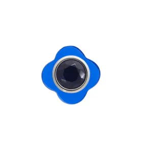 Colour Pop' Blue Flower Lapel Pin
