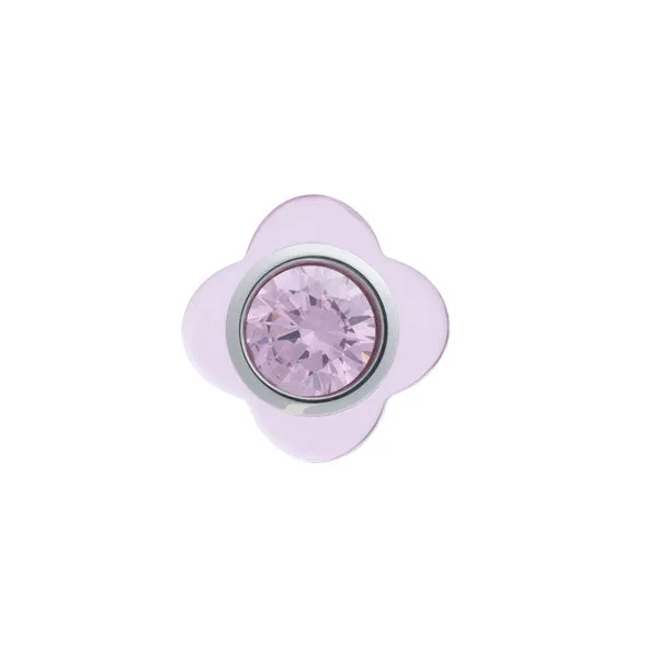 Colour Pop' Pink Flower Lapel Pin