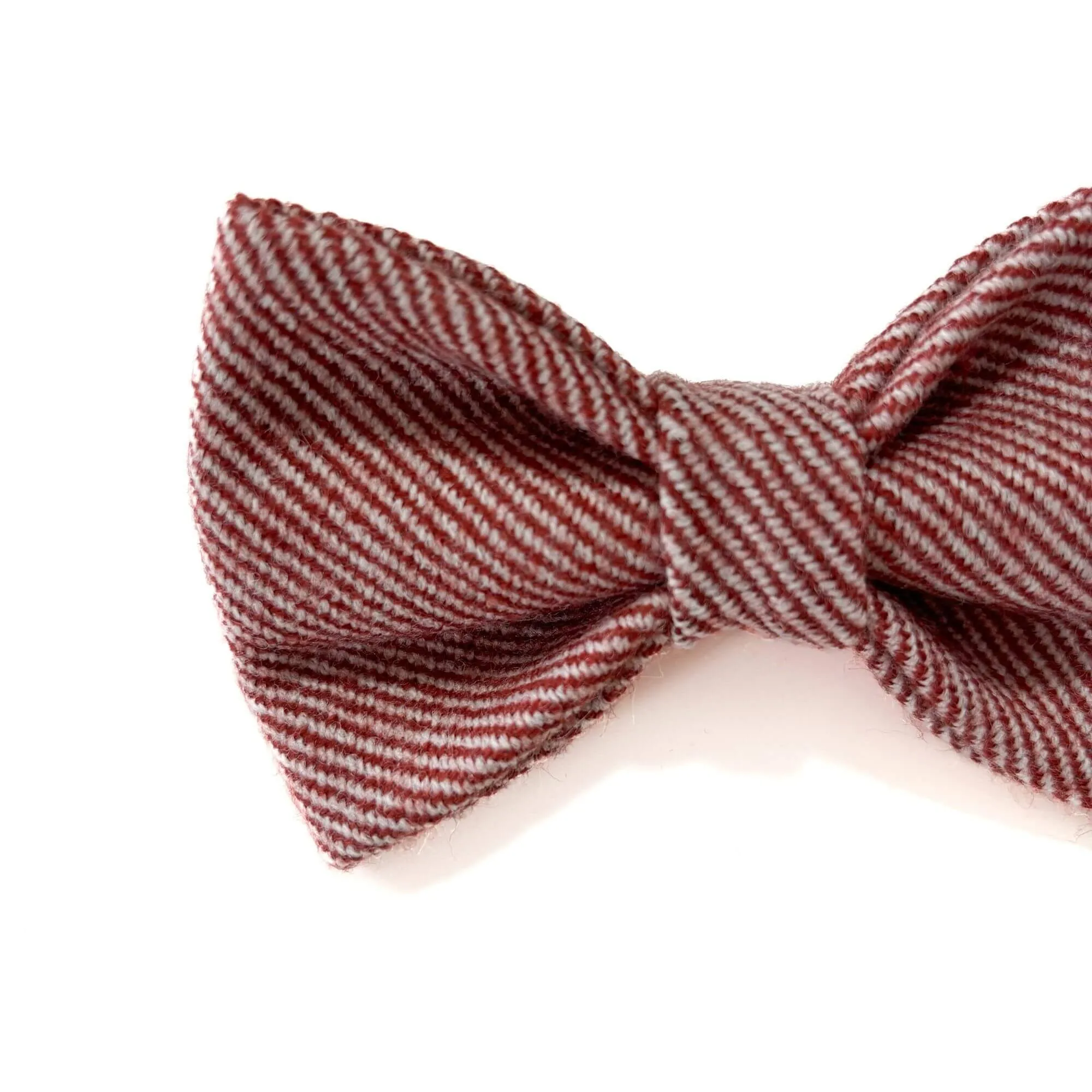 Crimson Stripes Bow Tie