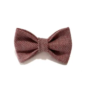 Crimson Stripes Bow Tie