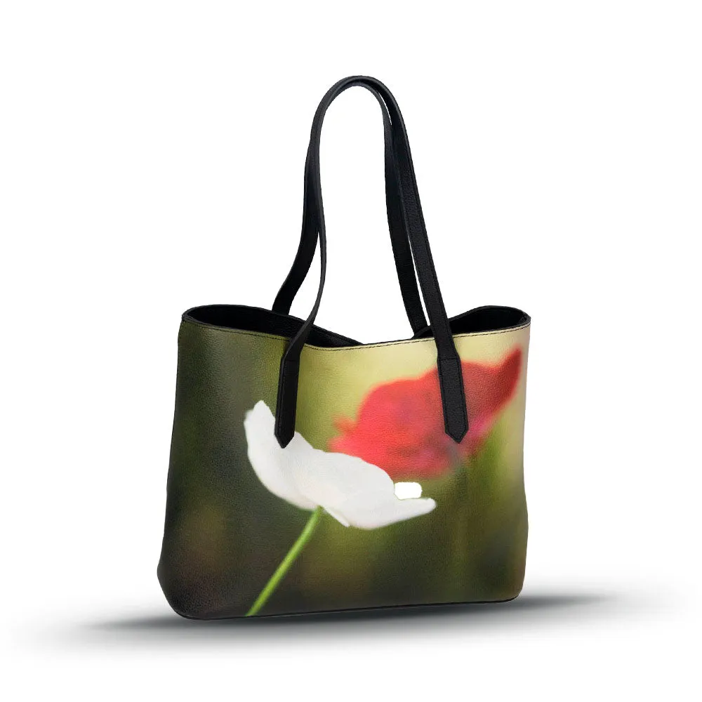 Discontinued - Dancing Anemone Vegan Leather Tote
