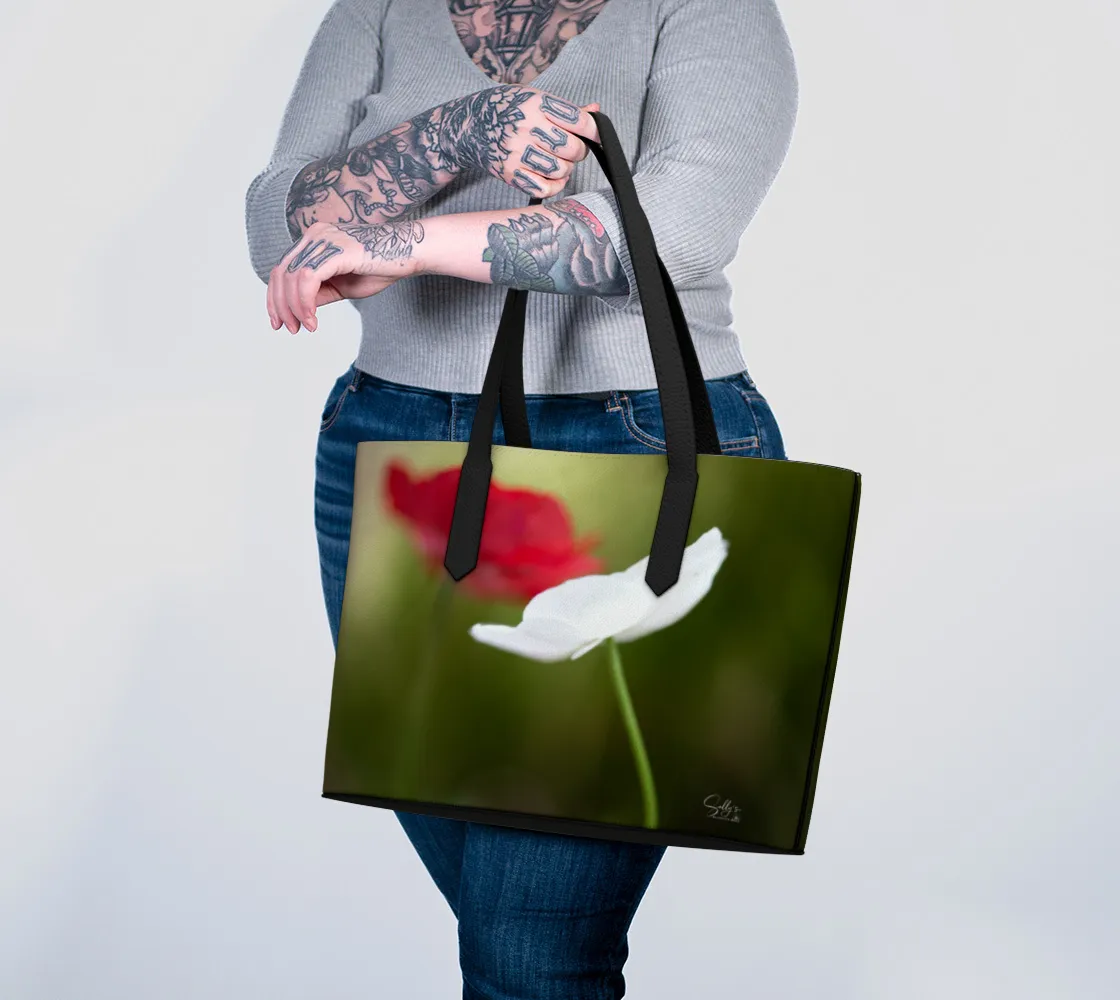 Discontinued - Dancing Anemone Vegan Leather Tote