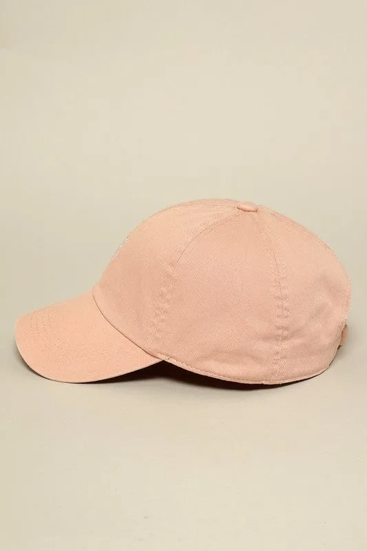 Embroidered Cotton Baseball Cap