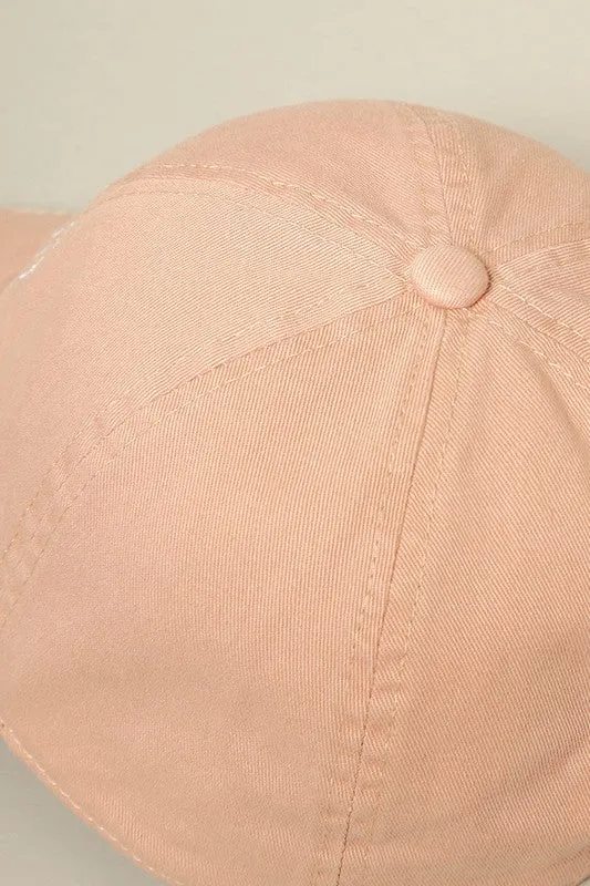 Embroidered Cotton Baseball Cap