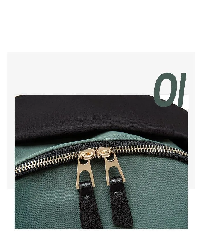 Fashion Women's Backpack Waterproof Nylon High Quality Rucksack Commuters Style Knapsack Girl's School Bags