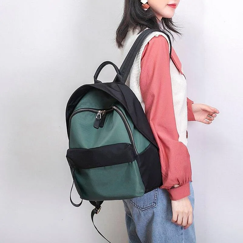 Fashion Women's Backpack Waterproof Nylon High Quality Rucksack Commuters Style Knapsack Girl's School Bags