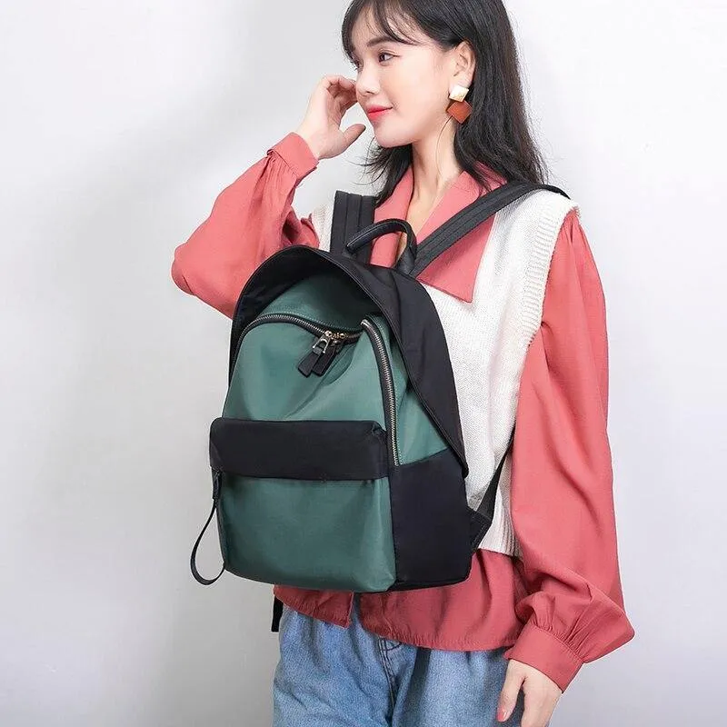 Fashion Women's Backpack Waterproof Nylon High Quality Rucksack Commuters Style Knapsack Girl's School Bags