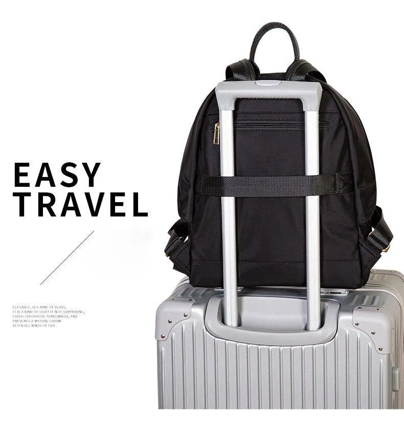 Fashion Women's Backpack Waterproof Nylon High Quality Rucksack Commuters Style Knapsack Girl's School Bags