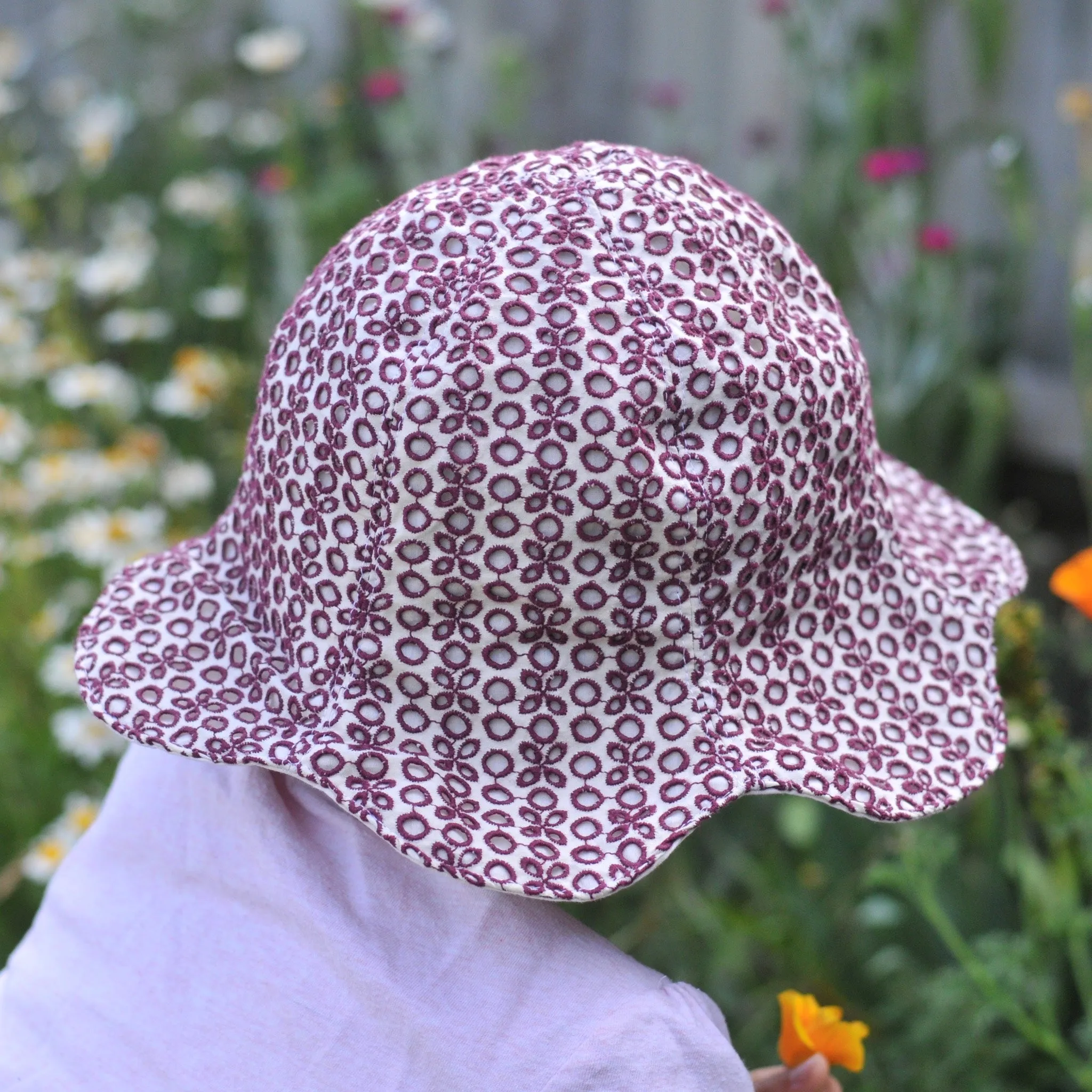 Flower Add-on Sewing Pattern - Baby, Child   Adult ~ for Sunny Hat
