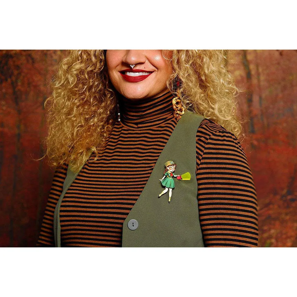 Girl Scout Brooch by Laliblue