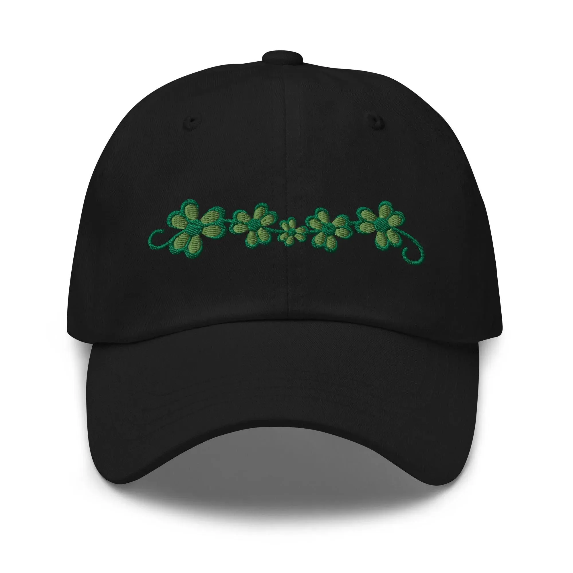 Irish Shamrock Garden Embroidered Dad Hat
