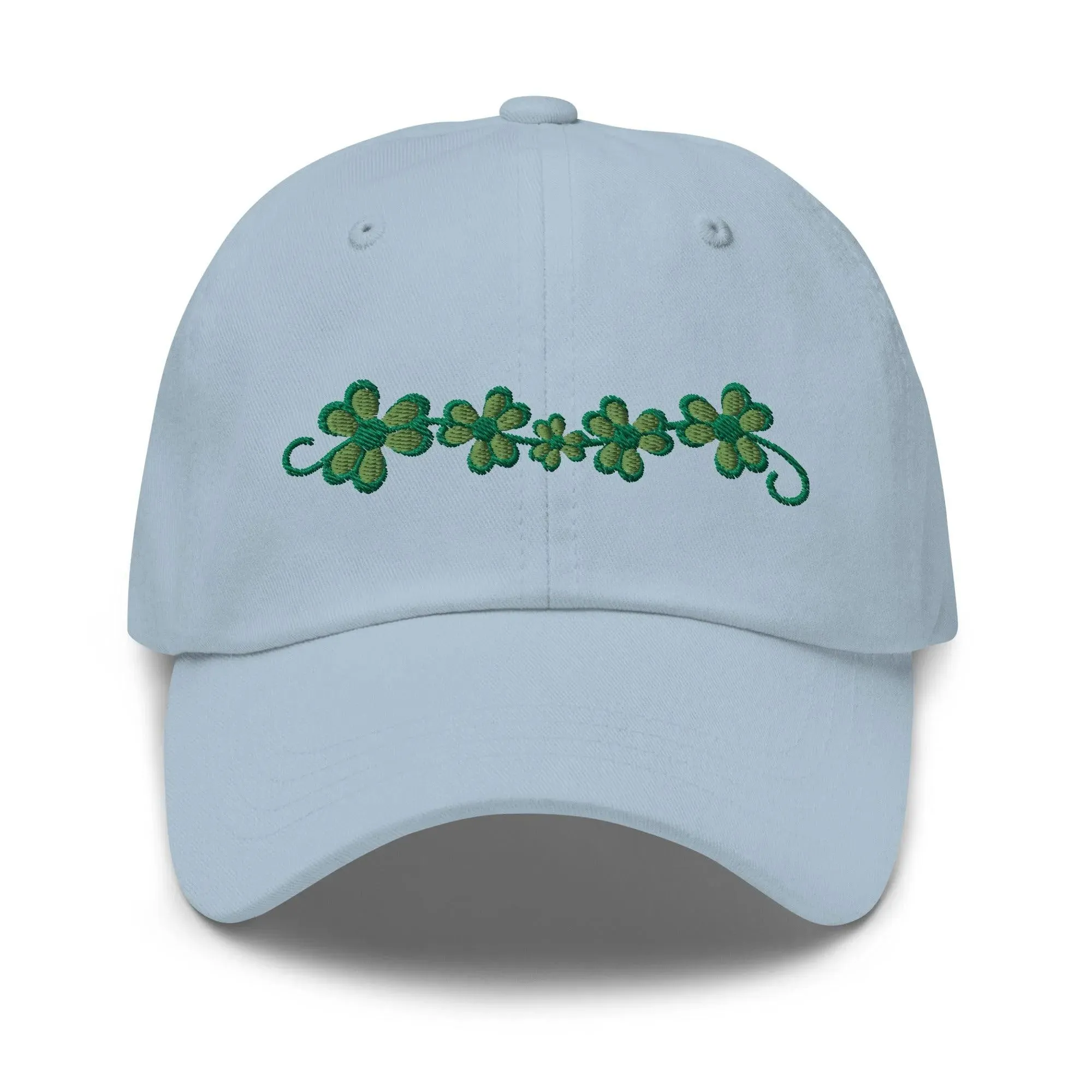 Irish Shamrock Garden Embroidered Dad Hat