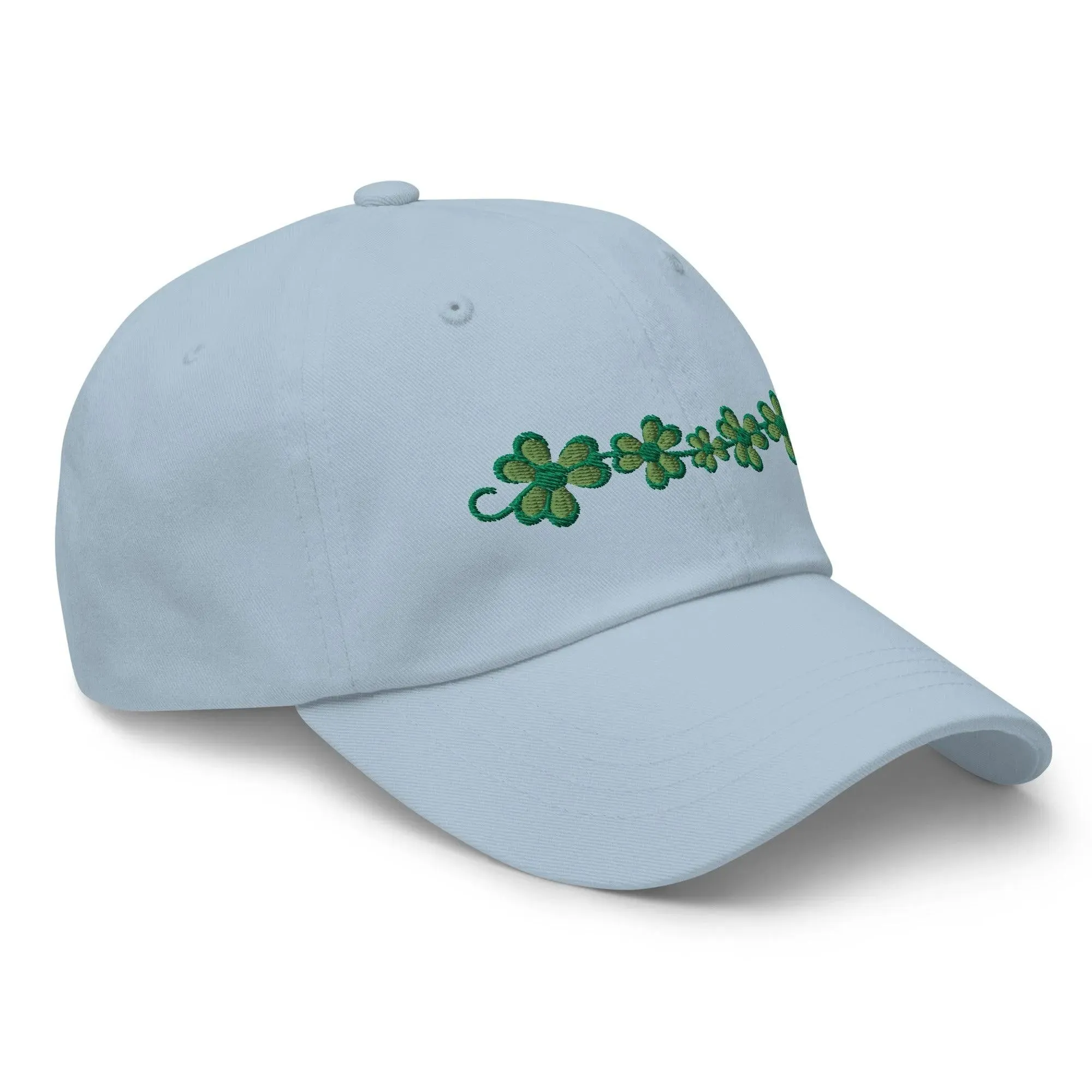 Irish Shamrock Garden Embroidered Dad Hat