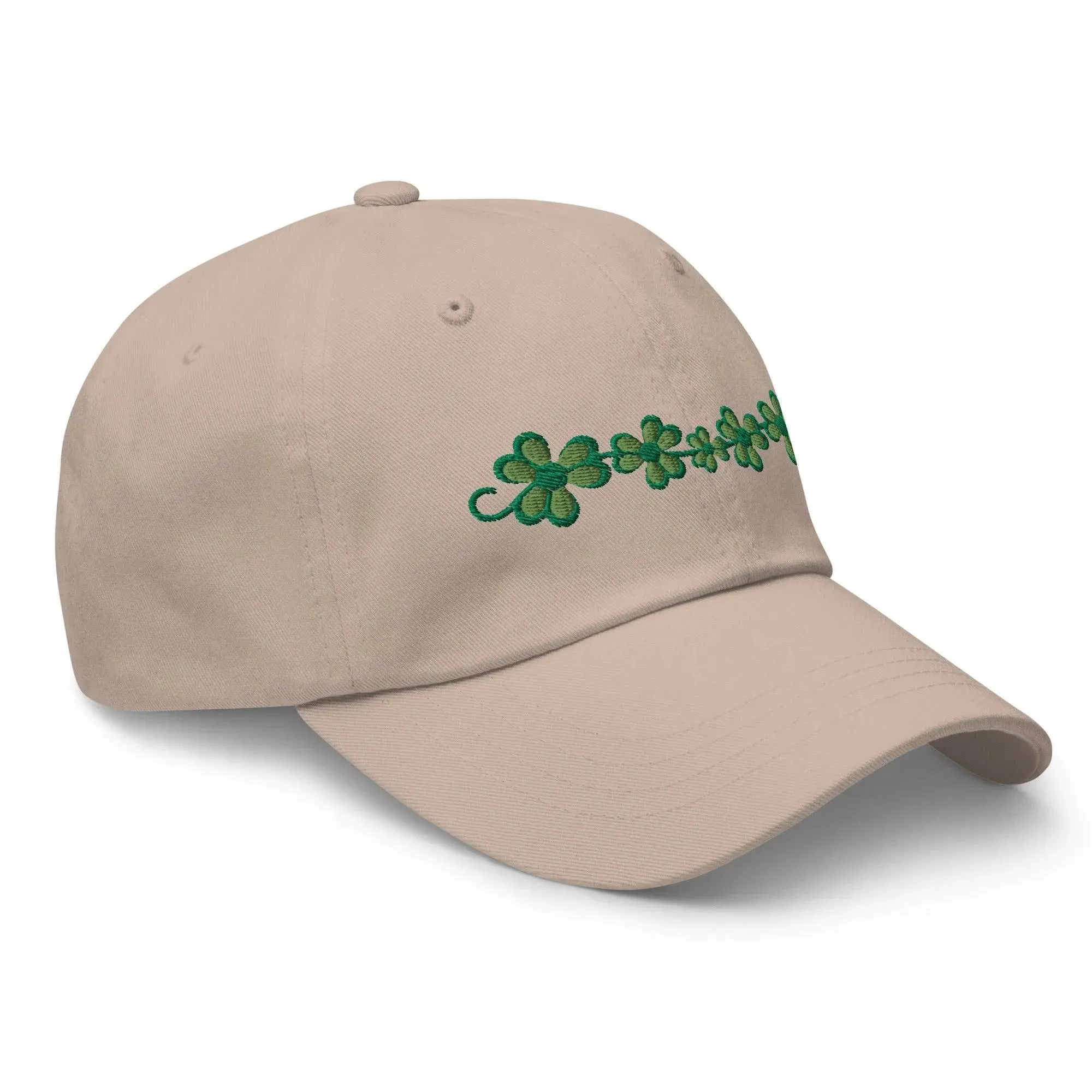 Irish Shamrock Garden Embroidered Dad Hat