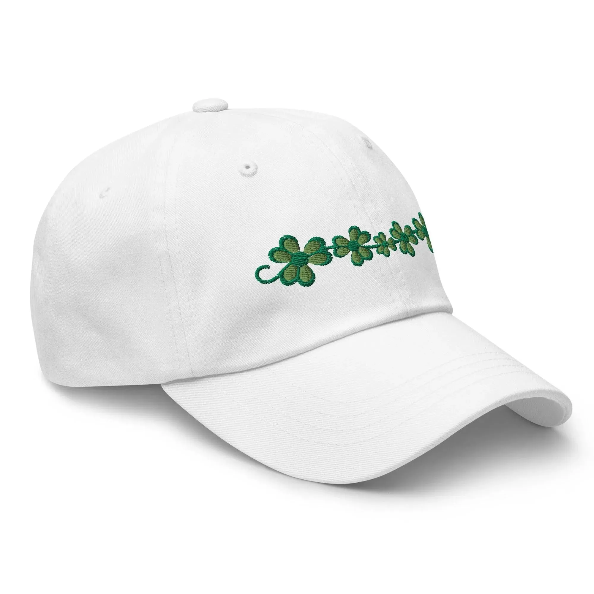 Irish Shamrock Garden Embroidered Dad Hat