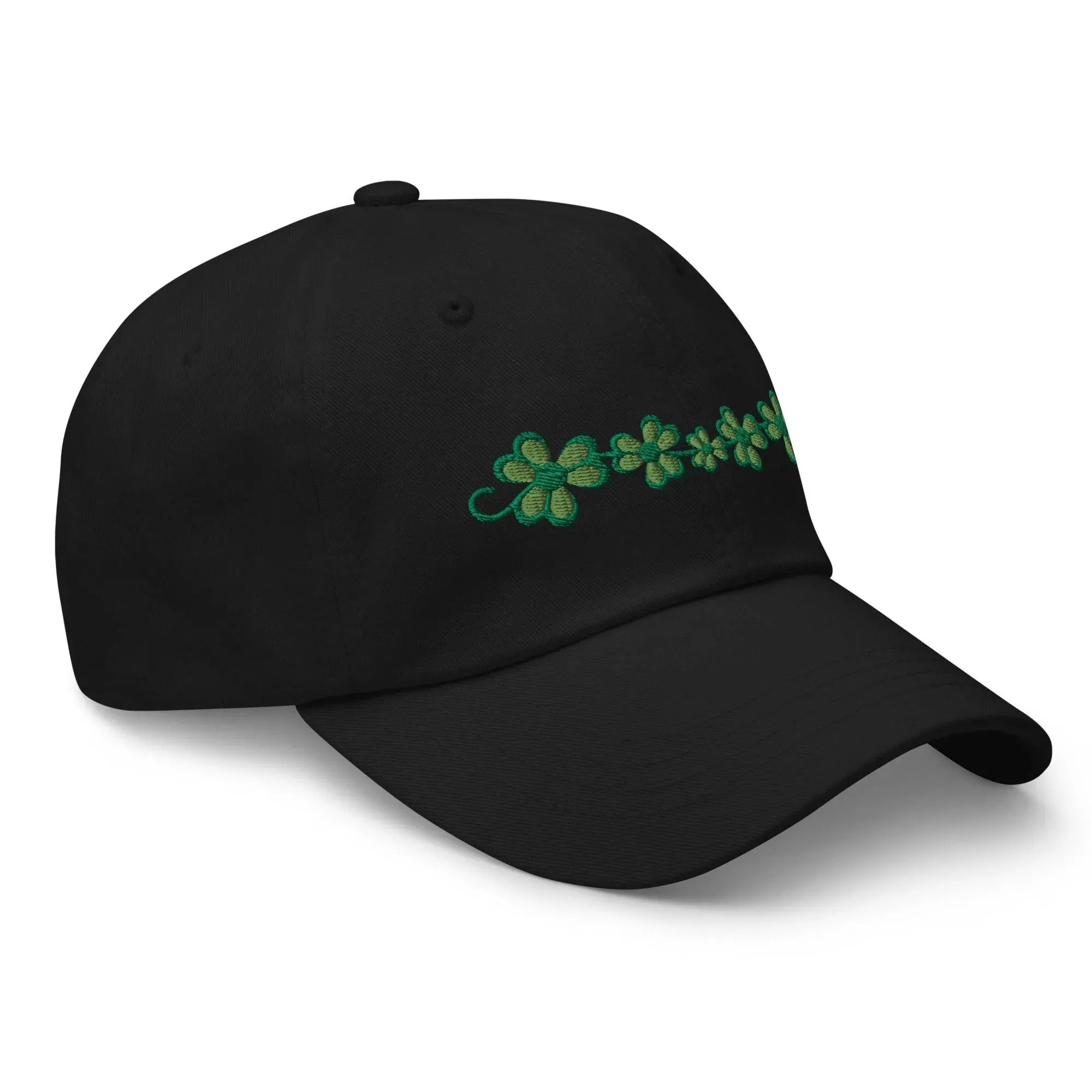 Irish Shamrock Garden Embroidered Dad Hat