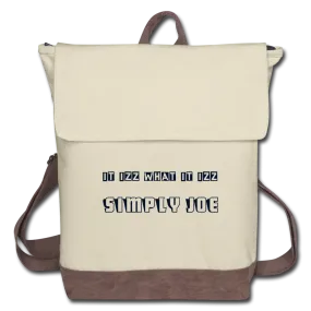 It Izz What It Izz Canvas Backpack